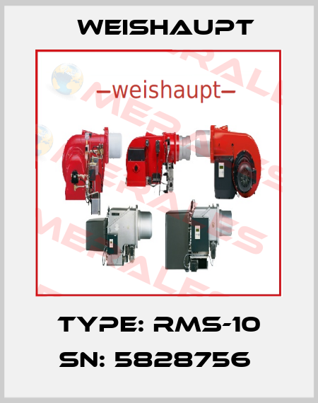 Type: RMS-10 SN: 5828756  Weishaupt