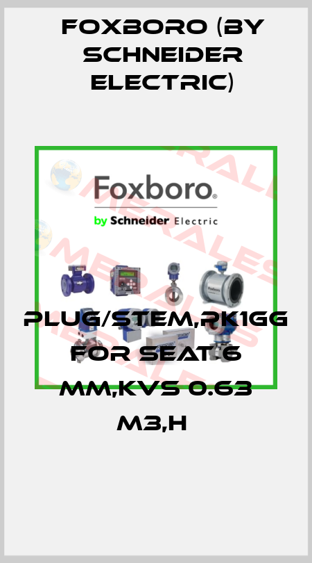 PLUG/STEM,PK1GG FOR SEAT 6 MM,KVS 0.63 M3,H  Foxboro (by Schneider Electric)