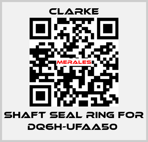 Shaft seal ring for DQ6H-UFAA50  Clarke