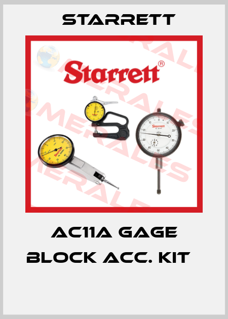AC11A Gage block acc. Kit     Starrett