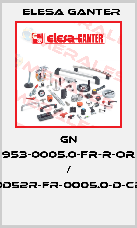 GN 953-0005.0-FR-R-OR / DD52R-FR-0005.0-D-C2  Elesa Ganter