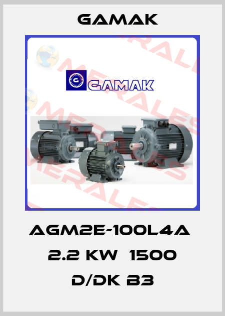 AGM2E-100L4A  2.2 KW  1500 D/DK B3 Gamak