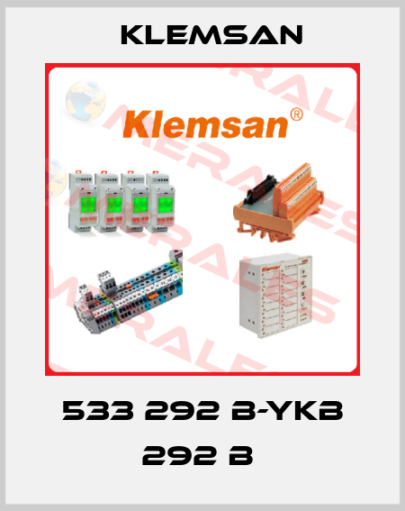 533 292 B-YKB 292 B  Klemsan