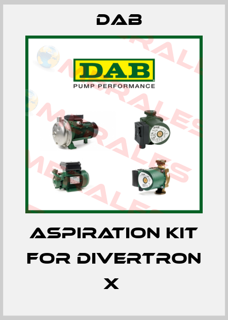 Aspiration kit for Divertron X  DAB