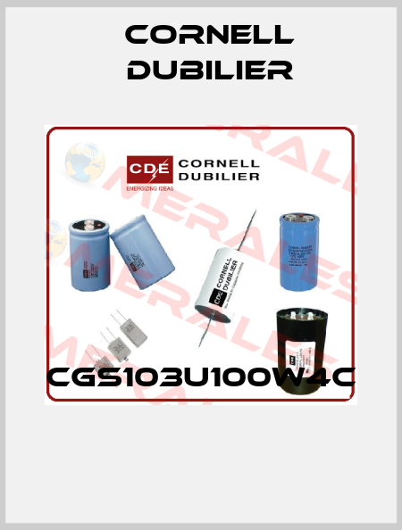 CGS103U100W4C  Cornell Dubilier