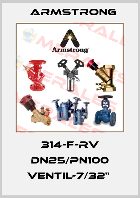 314-F-RV DN25/PN100 Ventil-7/32"  Armstrong