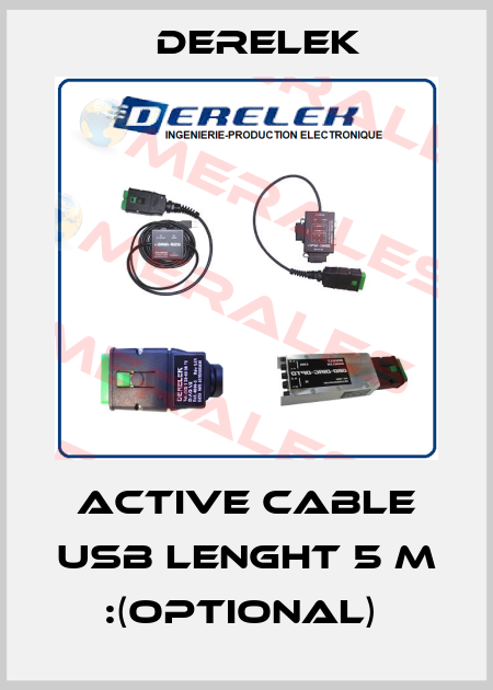 ACTIVE CABLE USB LENGHT 5 m :(optional)  Derelek