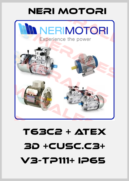 T63C2 + ATEX 3D +CUSC.C3+ V3-TP111+ IP65  Neri Motori