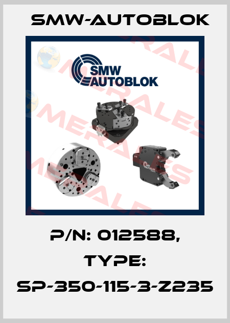P/N: 012588, Type: SP-350-115-3-Z235 Smw-Autoblok