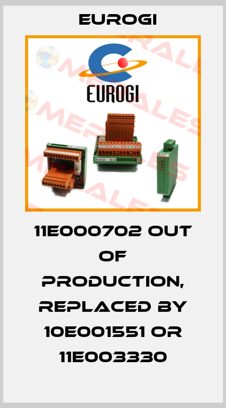 11E000702 out of production, replaced by 10E001551 or 11E003330 Eurogi