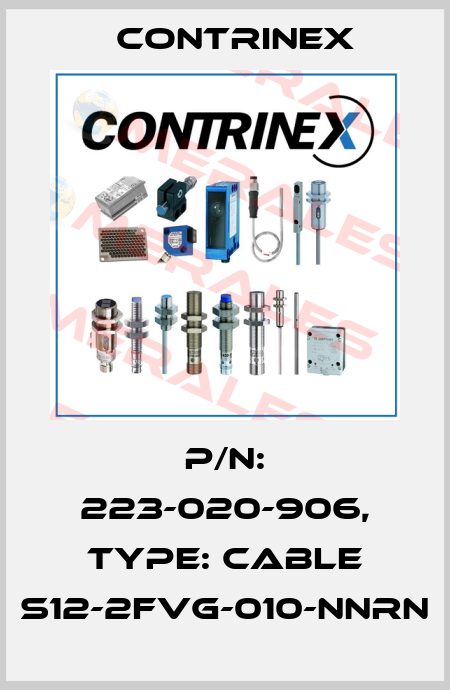 p/n: 223-020-906, Type: CABLE S12-2FVG-010-NNRN Contrinex