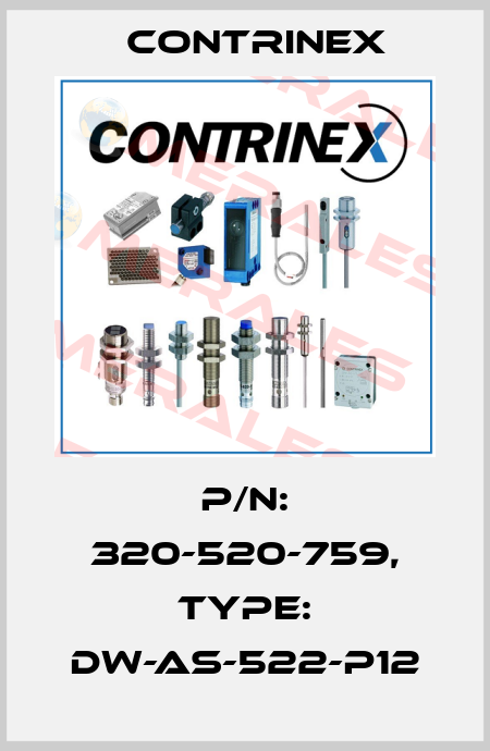 p/n: 320-520-759, Type: DW-AS-522-P12 Contrinex