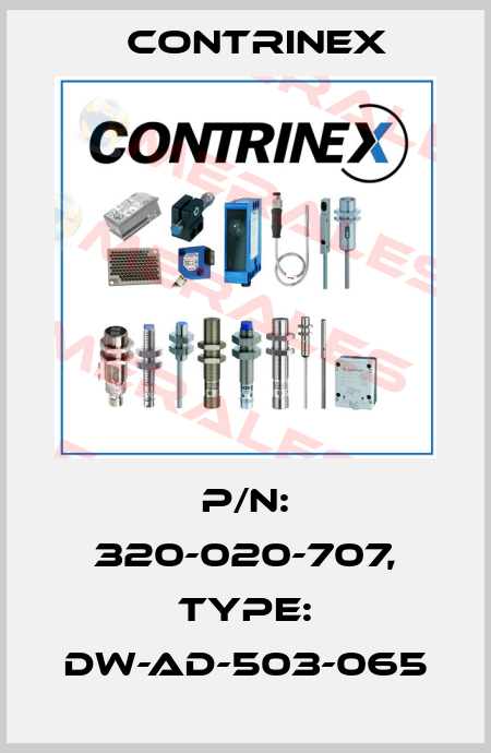 p/n: 320-020-707, Type: DW-AD-503-065 Contrinex