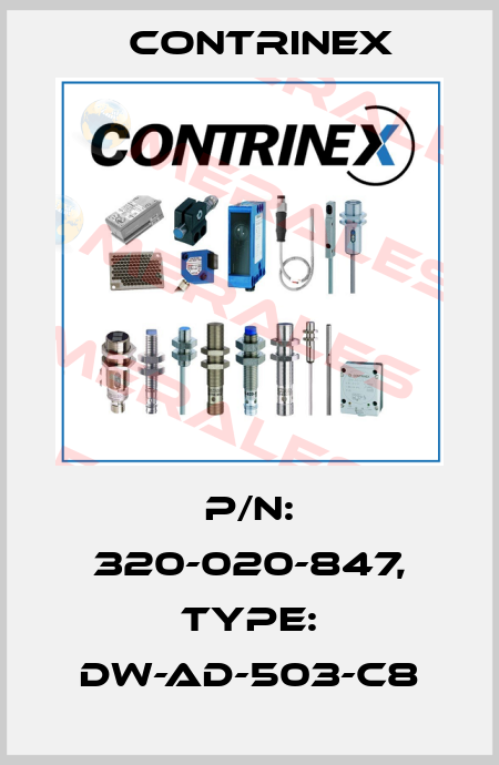 p/n: 320-020-847, Type: DW-AD-503-C8 Contrinex