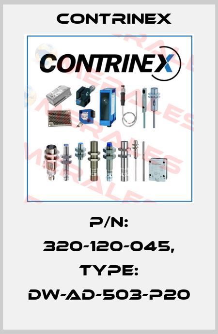 p/n: 320-120-045, Type: DW-AD-503-P20 Contrinex