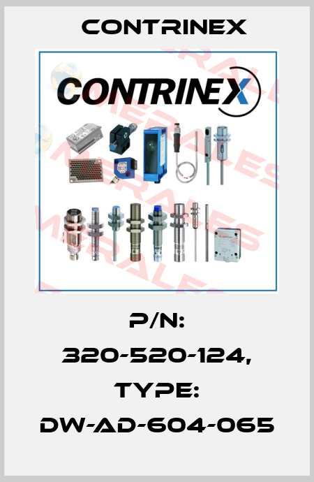 p/n: 320-520-124, Type: DW-AD-604-065 Contrinex