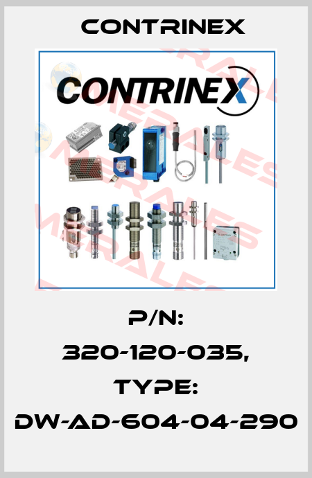 p/n: 320-120-035, Type: DW-AD-604-04-290 Contrinex