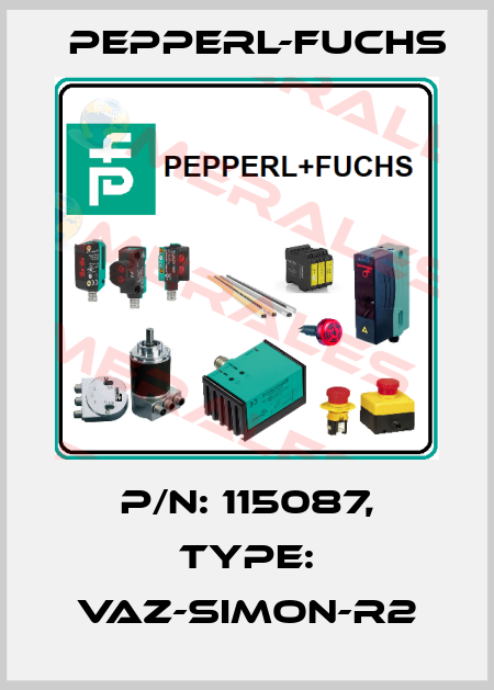 p/n: 115087, Type: VAZ-SIMON-R2 Pepperl-Fuchs