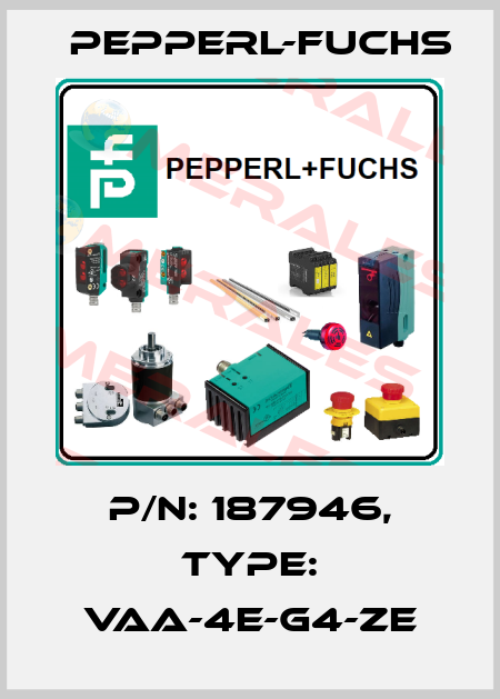 p/n: 187946, Type: VAA-4E-G4-ZE Pepperl-Fuchs