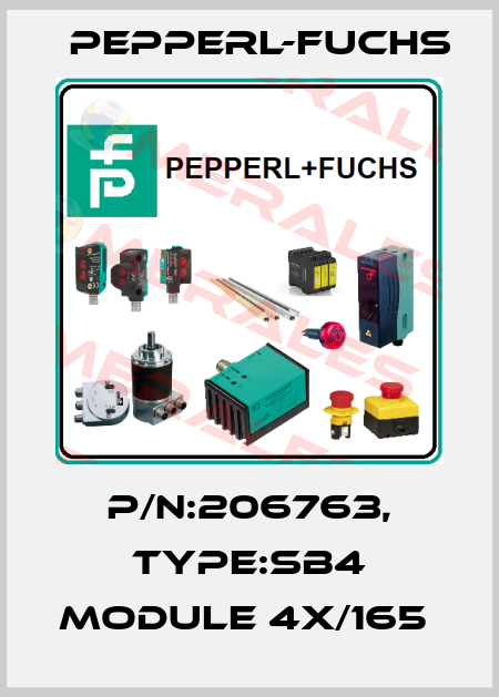 P/N:206763, Type:SB4 Module 4X/165  Pepperl-Fuchs