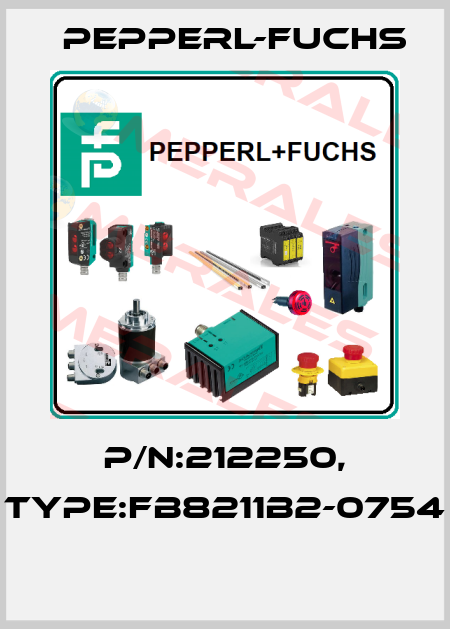 P/N:212250, Type:FB8211B2-0754  Pepperl-Fuchs