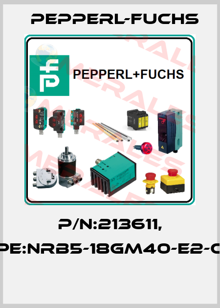 P/N:213611, Type:NRB5-18GM40-E2-C-V1  Pepperl-Fuchs