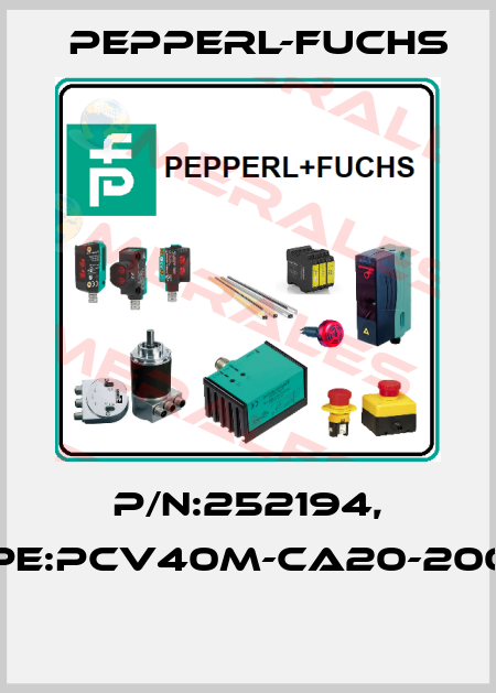 P/N:252194, Type:PCV40M-CA20-20000  Pepperl-Fuchs