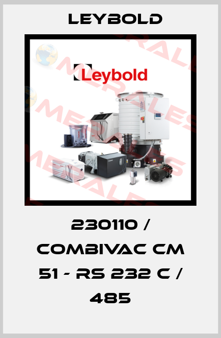 230110 / COMBIVAC CM 51 - RS 232 C / 485 Leybold