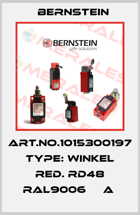 Art.No.1015300197 Type: WINKEL RED. RD48 RAL9006     A  Bernstein