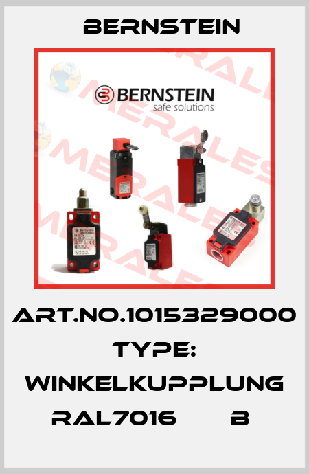 Art.No.1015329000 Type: WINKELKUPPLUNG RAL7016       B  Bernstein