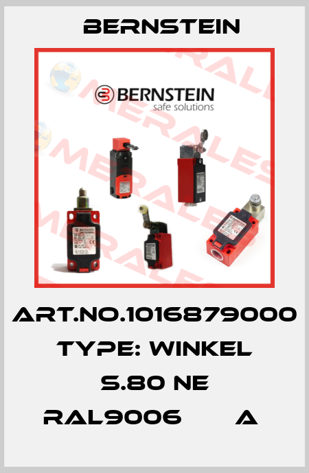 Art.No.1016879000 Type: WINKEL S.80 NE RAL9006       A  Bernstein