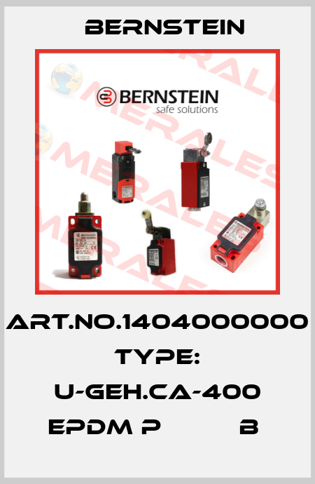 Art.No.1404000000 Type: U-GEH.CA-400 EPDM P          B  Bernstein