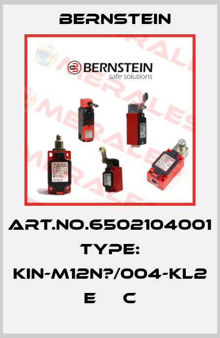 Art.No.6502104001 Type: KIN-M12N?/004-KL2      E     C Bernstein