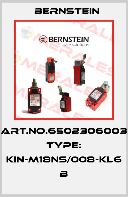 Art.No.6502306003 Type: KIN-M18NS/008-KL6            B Bernstein