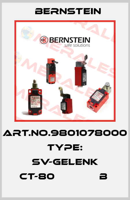 Art.No.9801078000 Type: SV-GELENK CT-80              B  Bernstein