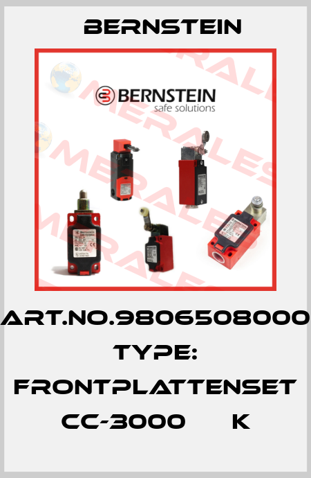 Art.No.9806508000 Type: FRONTPLATTENSET CC-3000      K Bernstein