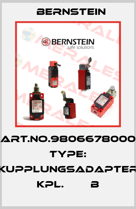 Art.No.9806678000 Type: KUPPLUNGSADAPTER KPL.        B Bernstein