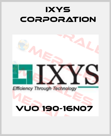 VUO 190-16N07  Ixys Corporation