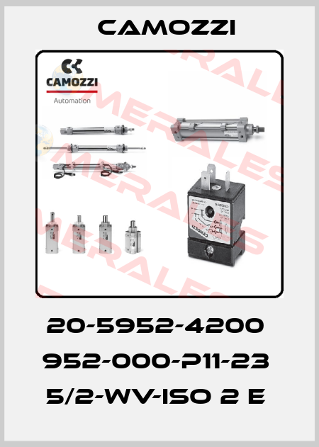 20-5952-4200  952-000-P11-23  5/2-WV-ISO 2 E  Camozzi