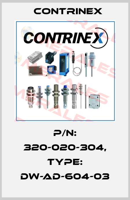 p/n: 320-020-304, Type: DW-AD-604-03 Contrinex