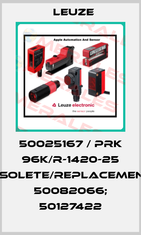 50025167 / PRK 96K/R-1420-25 obsolete/replacements 50082066; 50127422 Leuze