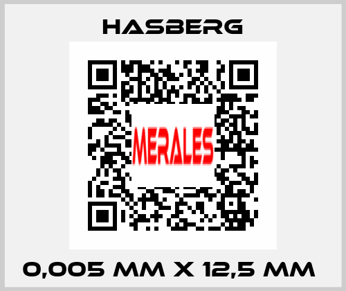 0,005 MM X 12,5 MM  Hasberg