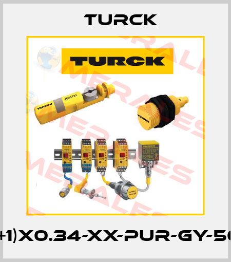 CABLE(4+1)X0.34-XX-PUR-GY-500M/TXG Turck