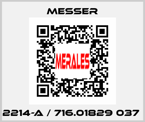 2214-A / 716.01829 037  Messer