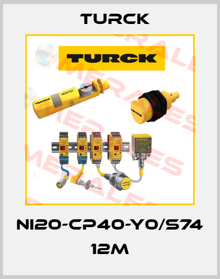 NI20-CP40-Y0/S74 12M Turck