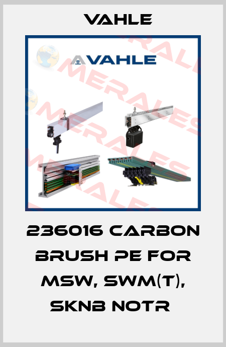 236016 CARBON BRUSH PE FOR MSW, SWM(T), SKNB NOTR  Vahle