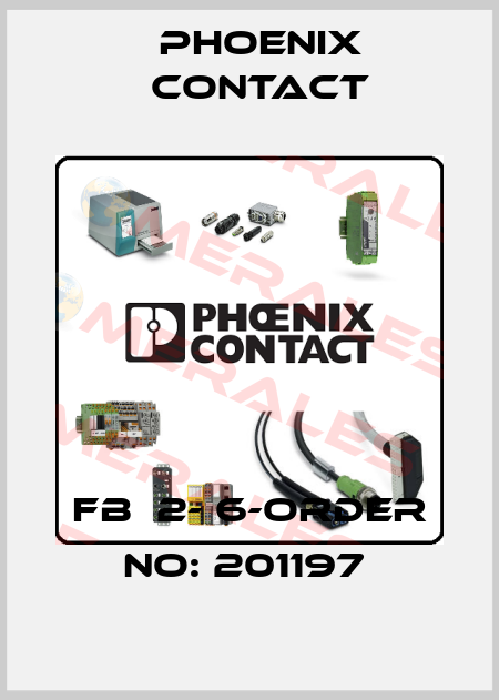 FB  2- 6-ORDER NO: 201197  Phoenix Contact