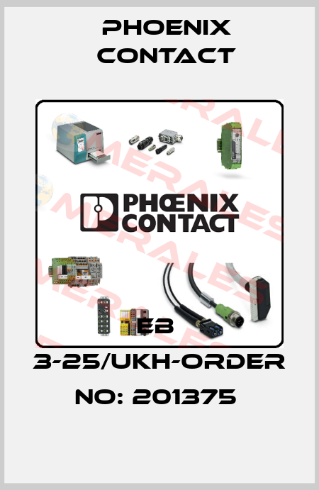EB  3-25/UKH-ORDER NO: 201375  Phoenix Contact