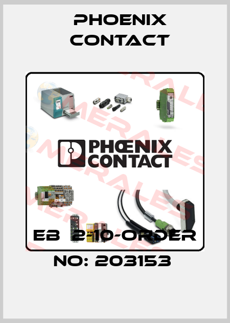 EB  2-10-ORDER NO: 203153  Phoenix Contact