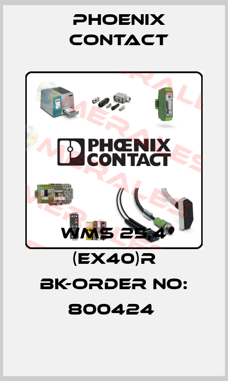 WMS 25,4 (EX40)R BK-ORDER NO: 800424  Phoenix Contact